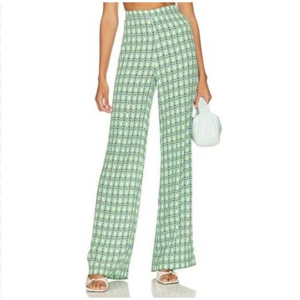 Favorite Daughter Women's The Friday Pant Green viscose NWOT 2